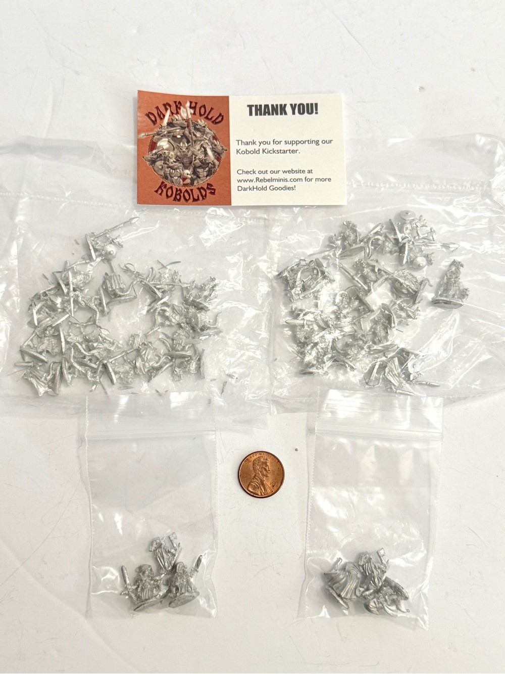 Dark Hold Kobolds Huge Lot 42pc Rebel Minis Pewter Fantasy Miniatures
